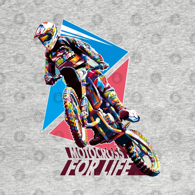 Pop art Motocross by Madiaz